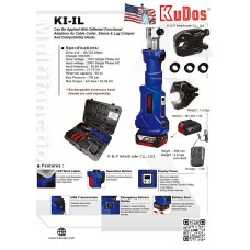 เครื่องย้ำสาย KUDOS USA MODEL : KI-IL (ครบชุด : หัวย้ำและหัวตัด)