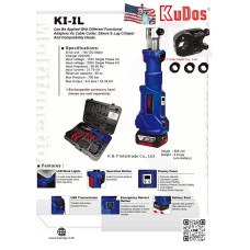 เครื่องย้ำสาย KUDOS USA MODEL : KI-IL 6 TON (เฉพาะหัวย้ำหางปลา)