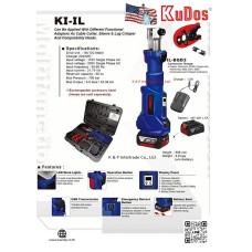 เครื่องบีบคอนเนกเตอร์ แบบไร้สาย KUDOS USA MODEL : KI-IL 6 TON