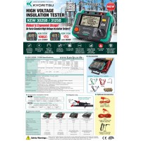 เครื่องทดสอบฉนวนไฟฟ้าแรงสูง KEW 3125B KYORITSU 5000V 1TΩ