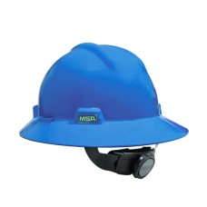 หมวกเซฟตี้ปีกรอบ ยี่ห้อ MSA V-Gard® Full Brim รองใน USA (สีน้ำเงิน)