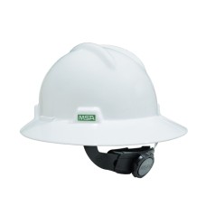 หมวกเซฟตี้ปีกรอบ ยี่ห้อ MSA V-Gard® Full Brim รองใน USA (สีขาว)