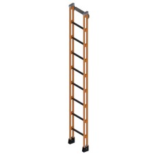 LADDER WITH DOUBLE SIDERAIL