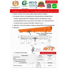 Conductor Cover ไลน์การ์ดครอบสาย 26 kV 5 ฟุต (1.5M) Ritz - ที่ครอบสายไฟฟ้ากันไฟรั่ว