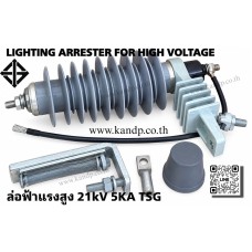 ล่อฟ้าแรงสูง 21 Kv 5kA LIGHTING ARRESTER FOR HIGH VOLTAGE TSG มี มอก. (TIS)