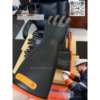 ถุงมือยางป้องกันไฟฟ้าแรงสูง NOVAX Class 4 พร้อมถุงมือหนังสวมทับ UNI (ครบชุด)