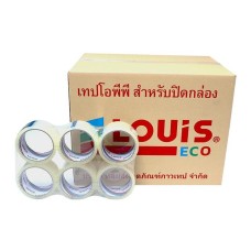 โอพีพีเทป สีใส 2 นิ้ว x 45 หลา x 72 ม้วน ยกลัง หลุยส์