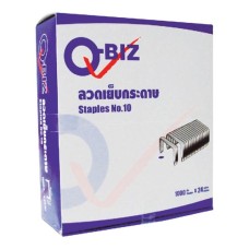 Q-BIZ ลวดเย็บกระดาษ เบอร์ 10 แพ็ค 24 กล่อง